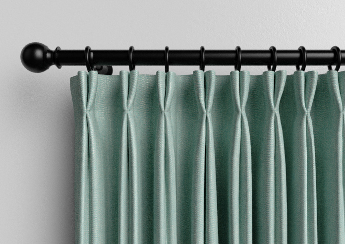 Delicate Chevron, Turquoise - Made to Measure Curtains - Image 10